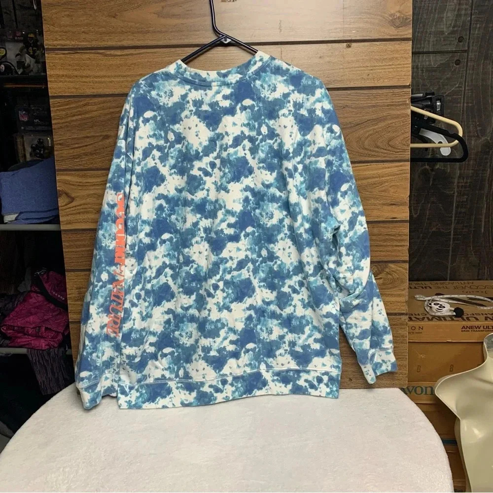 Levi’s crewneck sweatshirt size XL oversized blue and white with orange - Picture 4 of 8